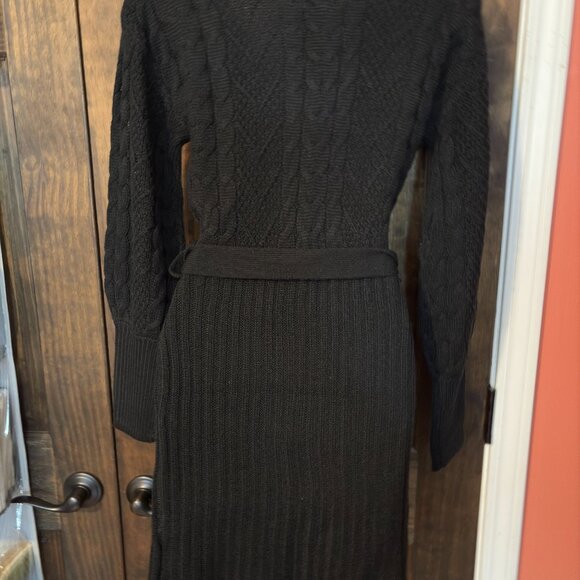 Derek Heart Cable Knit Sweater Dress - Picture 7 of 8